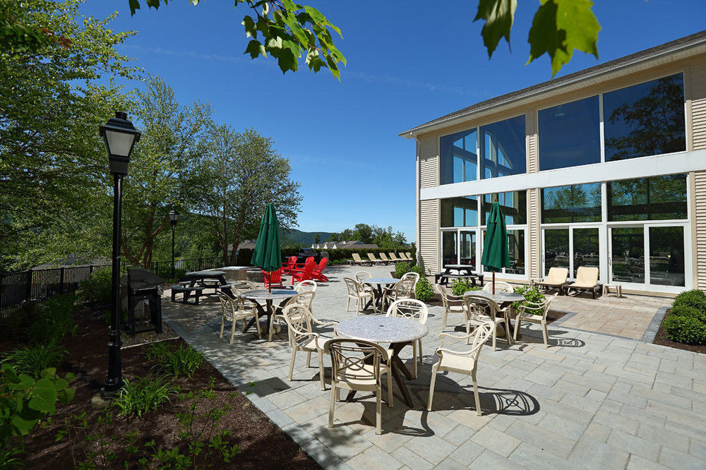 Vacation Village In The Berkshires Hancock Exterior foto The patio at the Student Union Building